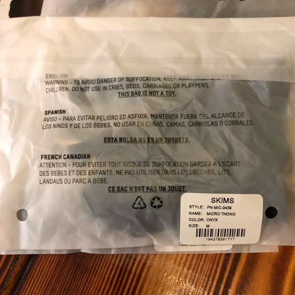 Black Micro Thong - Picture 5 of 5